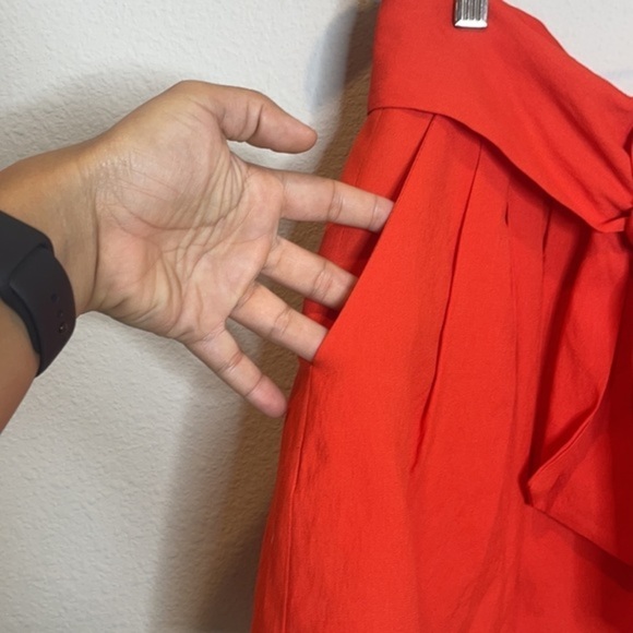 NWOT DO + BE Orange Tie Waist Shorts M - Picture 6 of 14